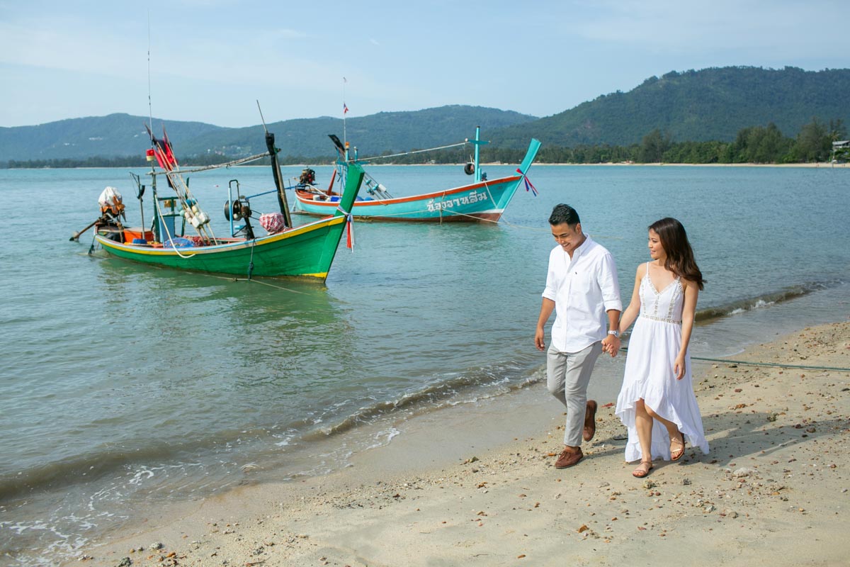 Honeymoon photoshooting in Samui beach Thailand
