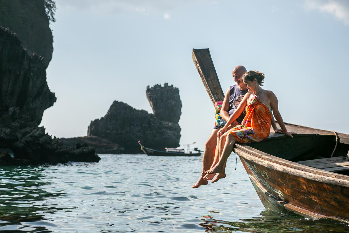 Boat trips Phi Phi photohoot for Honeymoon ,Family,Portrait
