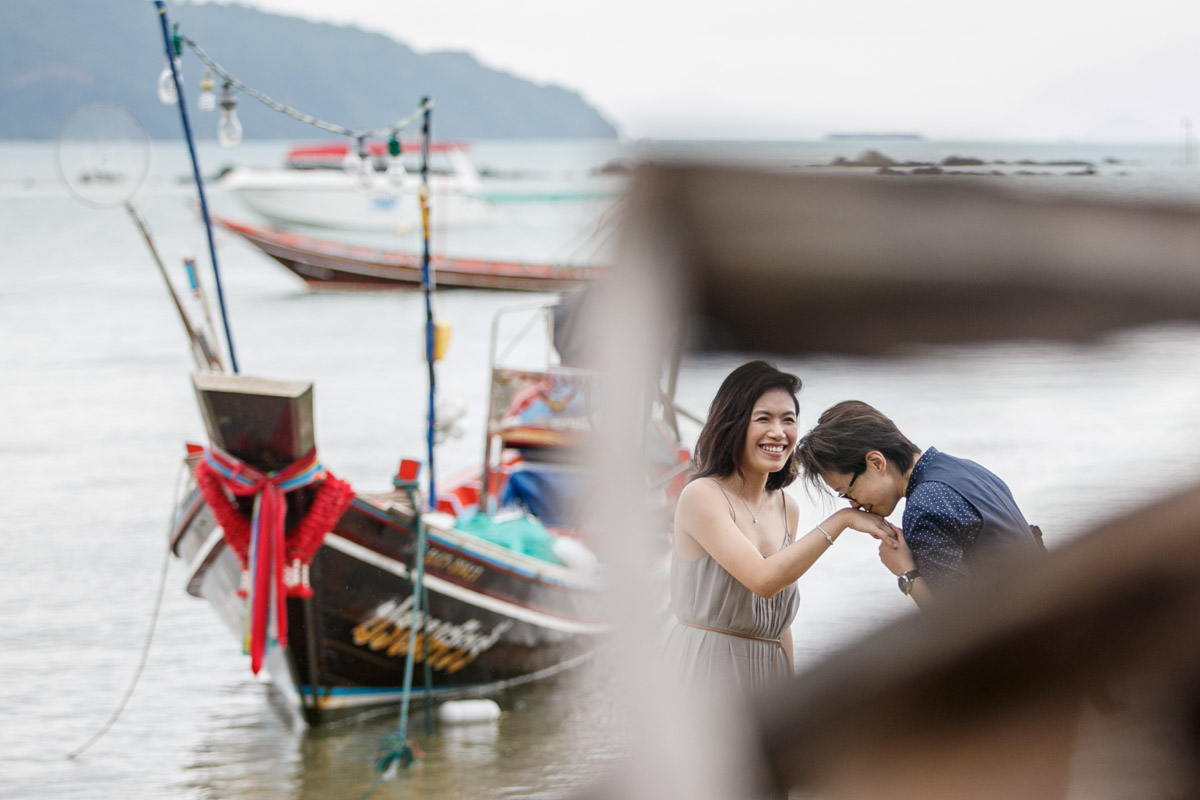 Honeymoon photoshoot at Thong Krut Beach